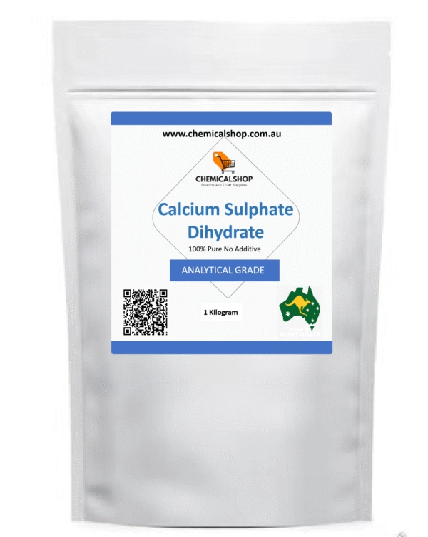 Gypsum Powder FOOD GRADE PURE Calcium Sulfate Dihydrate CaSO4 2H2O  Aus 200g - Image 2
