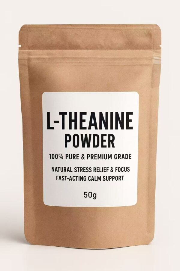 L-Theanine Powder – 100% Pure & Premium Grade – Natural Stress Relief & Focus –