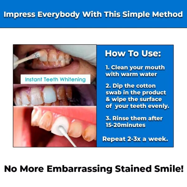 NEW INSTANT TOOTH WHITENING KIT WHITE TEETH CLEAN GEL UV BLEACH DENTAL STRENGTH - Image 6