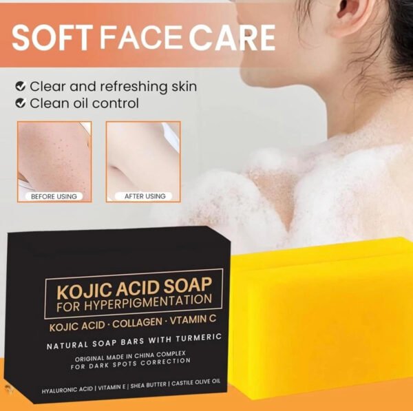 SOAP x2 Brightening Turmeric Kojic Acid Collagen Vitamin C DARK SPOTS CORRECT