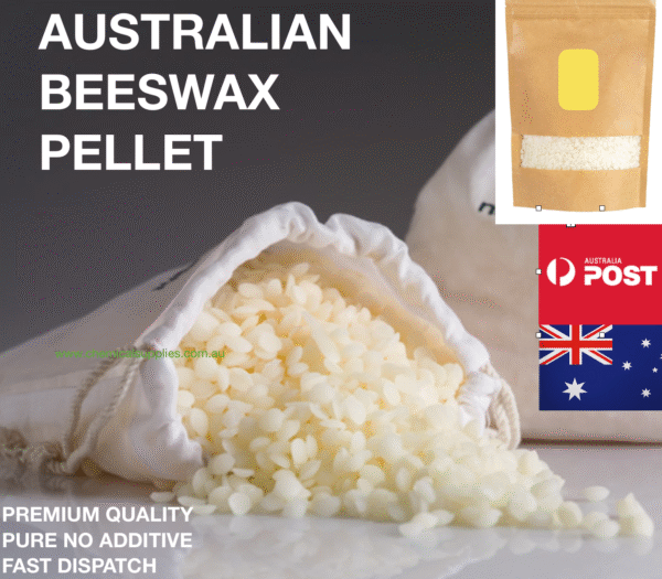 AUSTRALIAN WHITE BEESWAX PELLETS Pure Organic food wrap candle soap lipbalm 200g